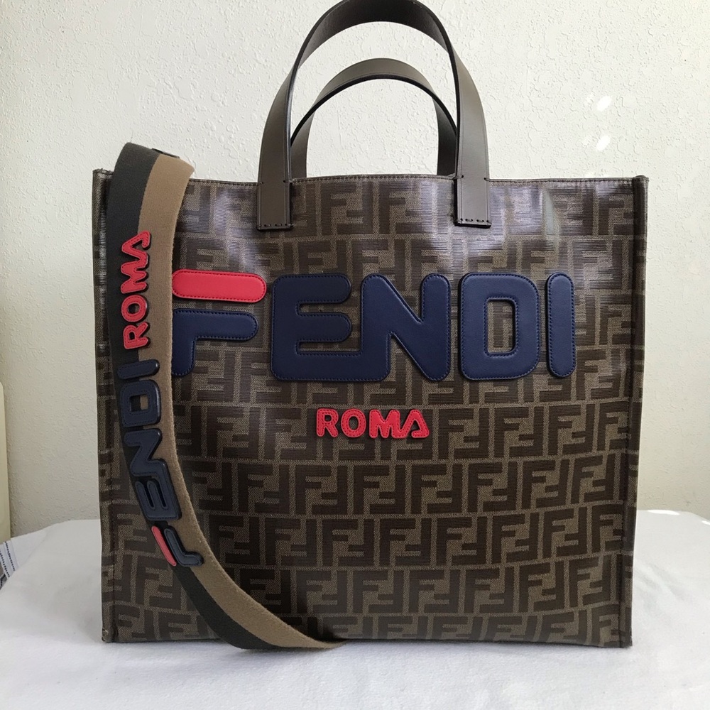 Fendi Mania Fila Collaboration Large Tote Bag